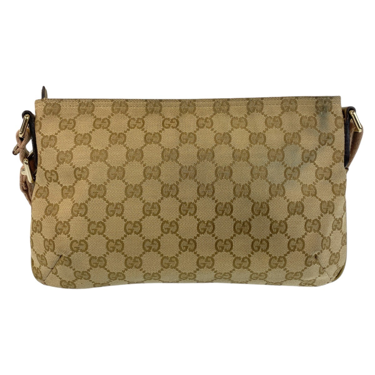 GUCCI Shoulder Bag GG canvas Beige Pink Gold Metal Crossbody Shoulder Bag Messenger Bag Sherry line Women