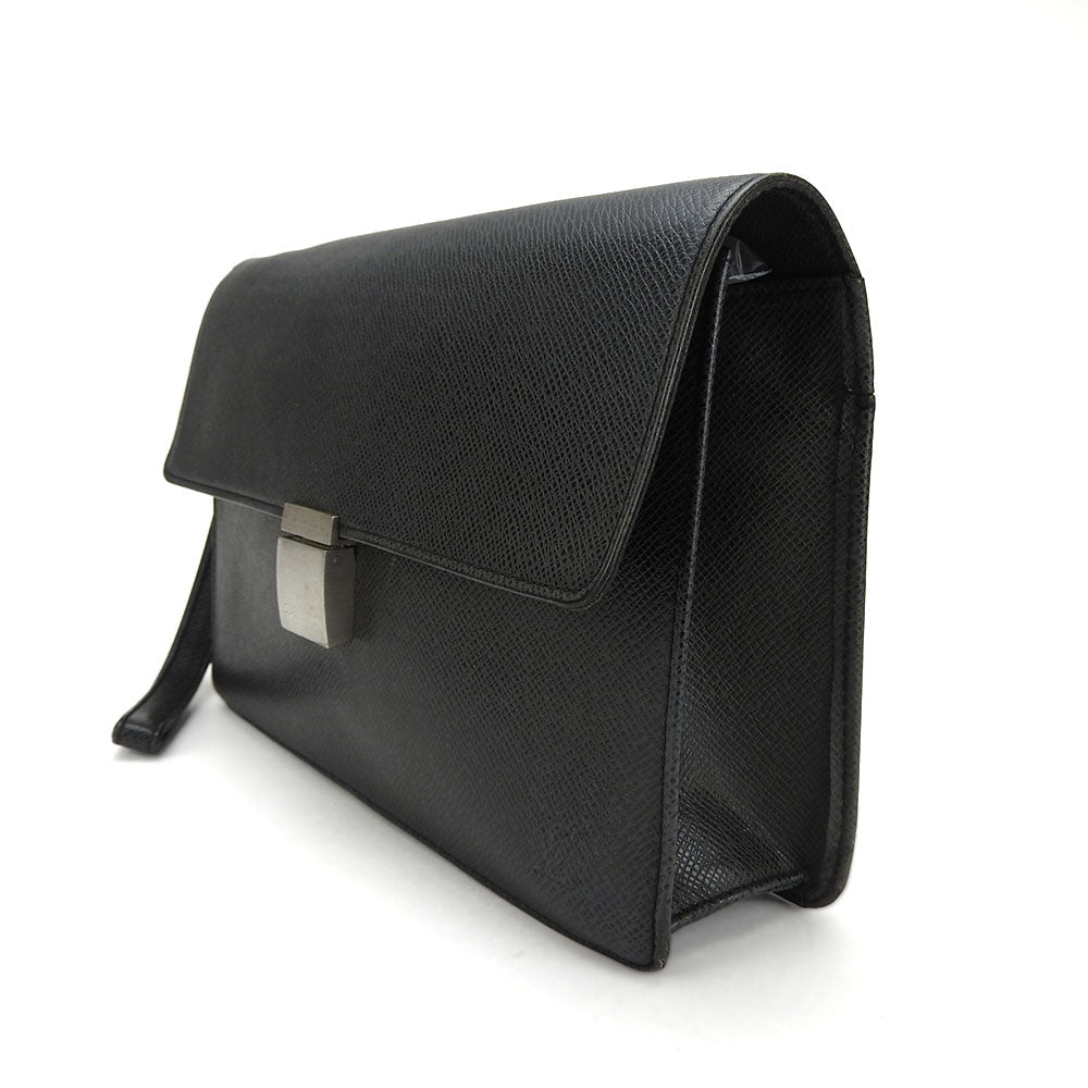 LOUIS VUITTON business bag M30782 Taiga black Selenga mens