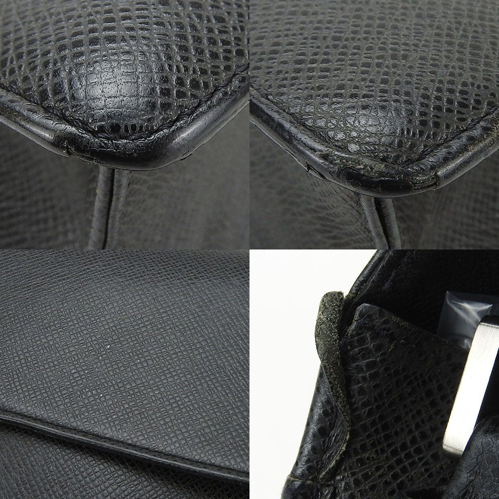 LOUIS VUITTON business bag M30782 Taiga black Selenga mens