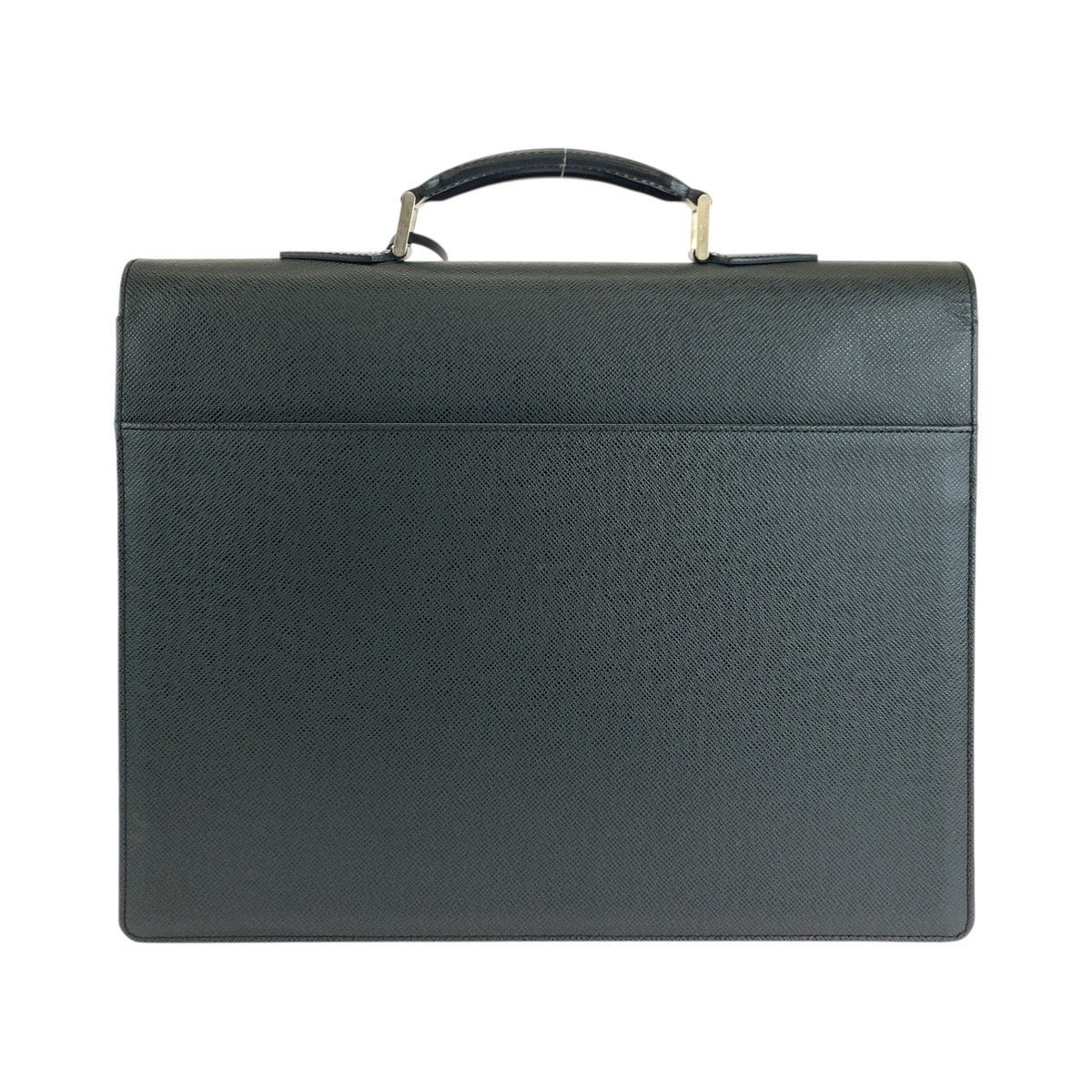 LOUIS VUITTON Business bag M30032 leather Ardoise Black SilverMetal Business bag briefcase Taiga Moscova mens