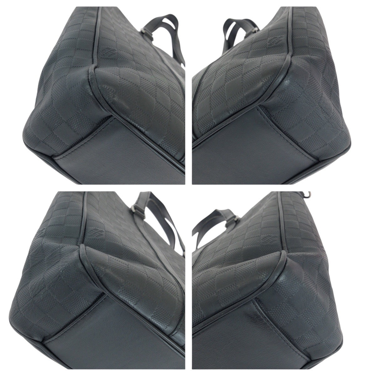 LOUIS VUITTON Business bag N41467 leather Black Gunmetal Business bag Tote Bag Damier Anfini Tadao PM mens