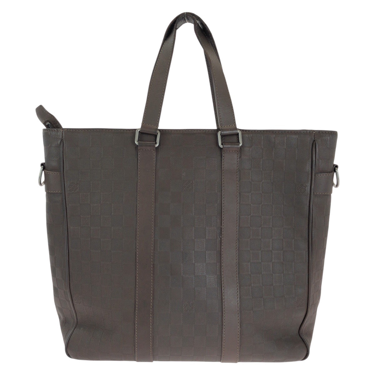 LOUIS VUITTON Business bag N41229 leather Meteor Brown Gunmetal Business Bag Tote Bag Shoulder Bag 2way Damier Anfini Neo Tadao mens