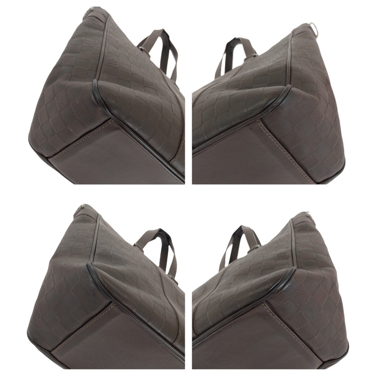 LOUIS VUITTON Business bag N41229 leather Meteor Brown Gunmetal Business Bag Tote Bag Shoulder Bag 2way Damier Anfini Neo Tadao mens