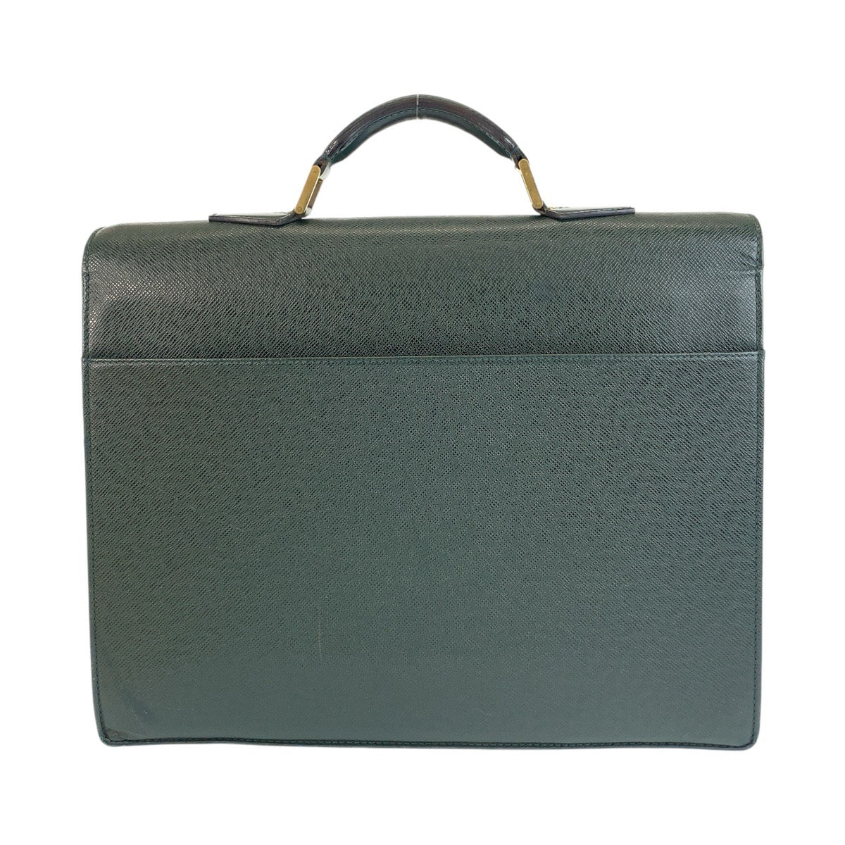 LOUIS VUITTON Business bag M30034 leather Episea Dark Green Gold Metal Business bag briefcase Taiga Moscova mens