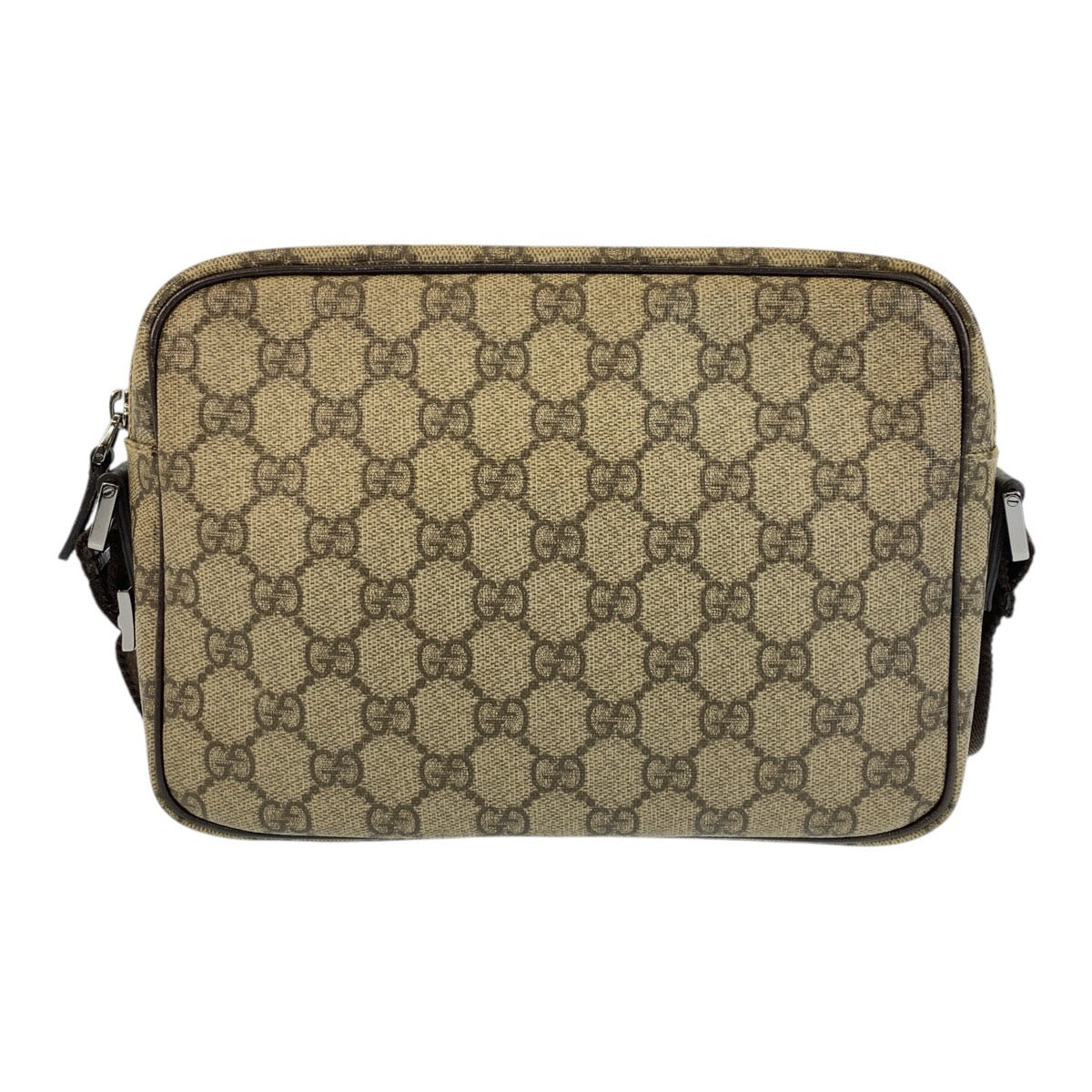 GUCCI Shoulder Bag 114291 GG Supreme canvas, leather Brown beige Crossbody Shoulder Bag Pochette Women