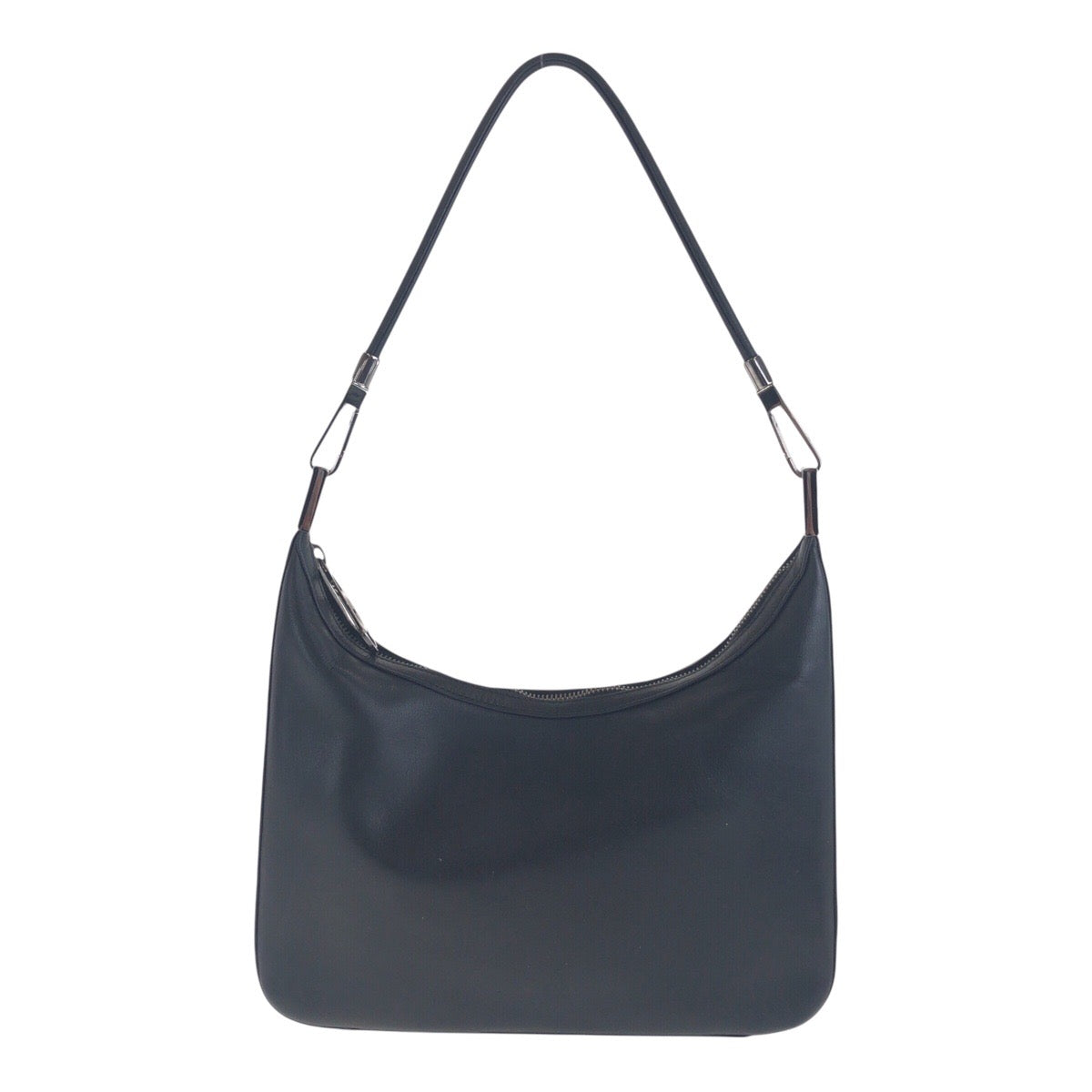 GUCCI Shoulder Bag 001 3812 leather Black SilverMetal Women