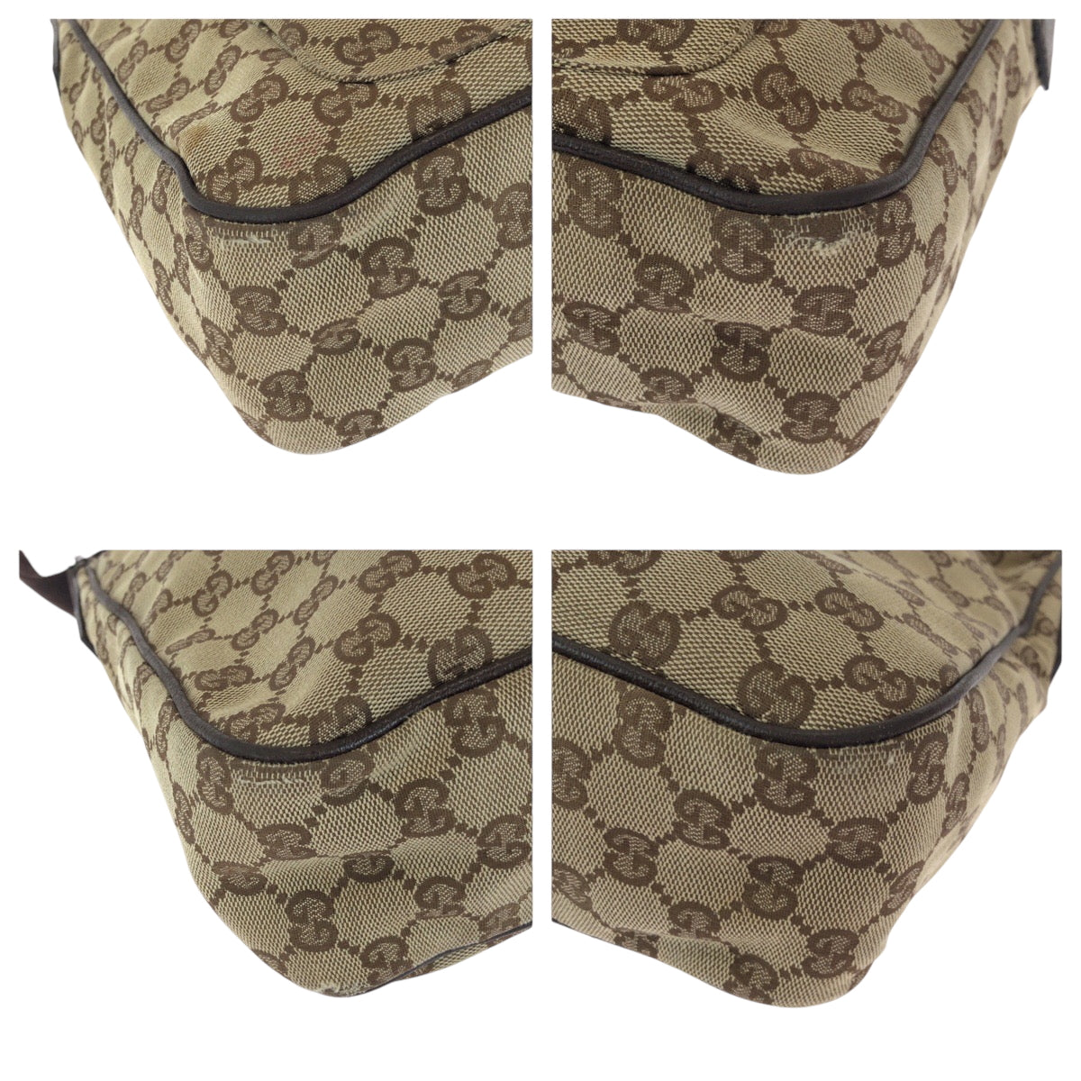 GUCCI Shoulder Bag 131211 GG canvas Beige Brown SilverMetal Shoulder Bag Crossbody Women