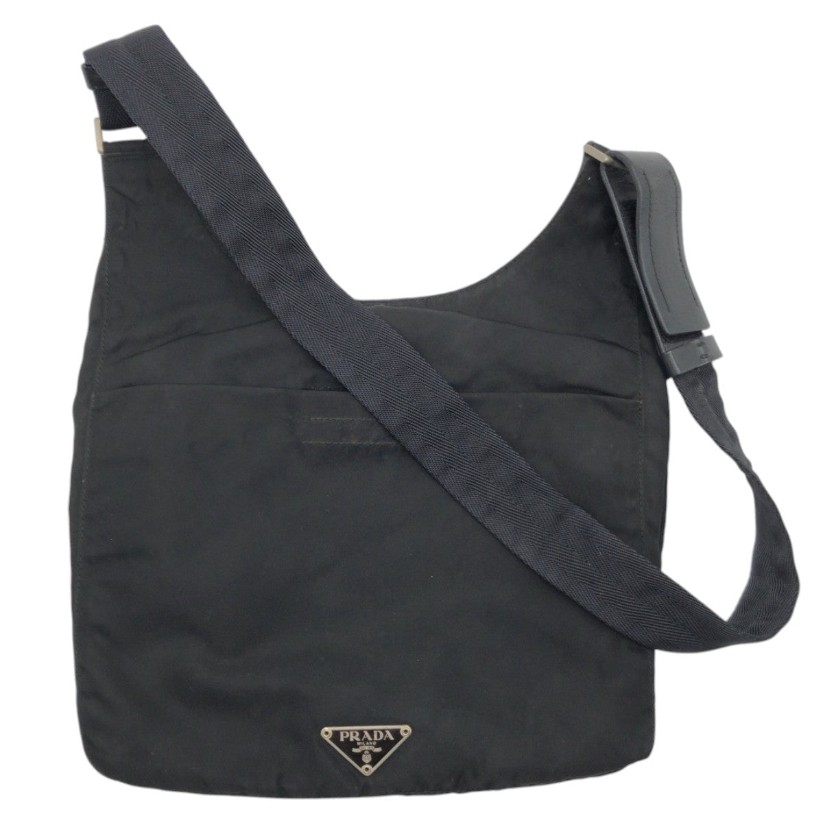 PRADA Shoulder Bag Nylon Black black Shoulder Bag Pochette Unisex Test Triangular logo Women