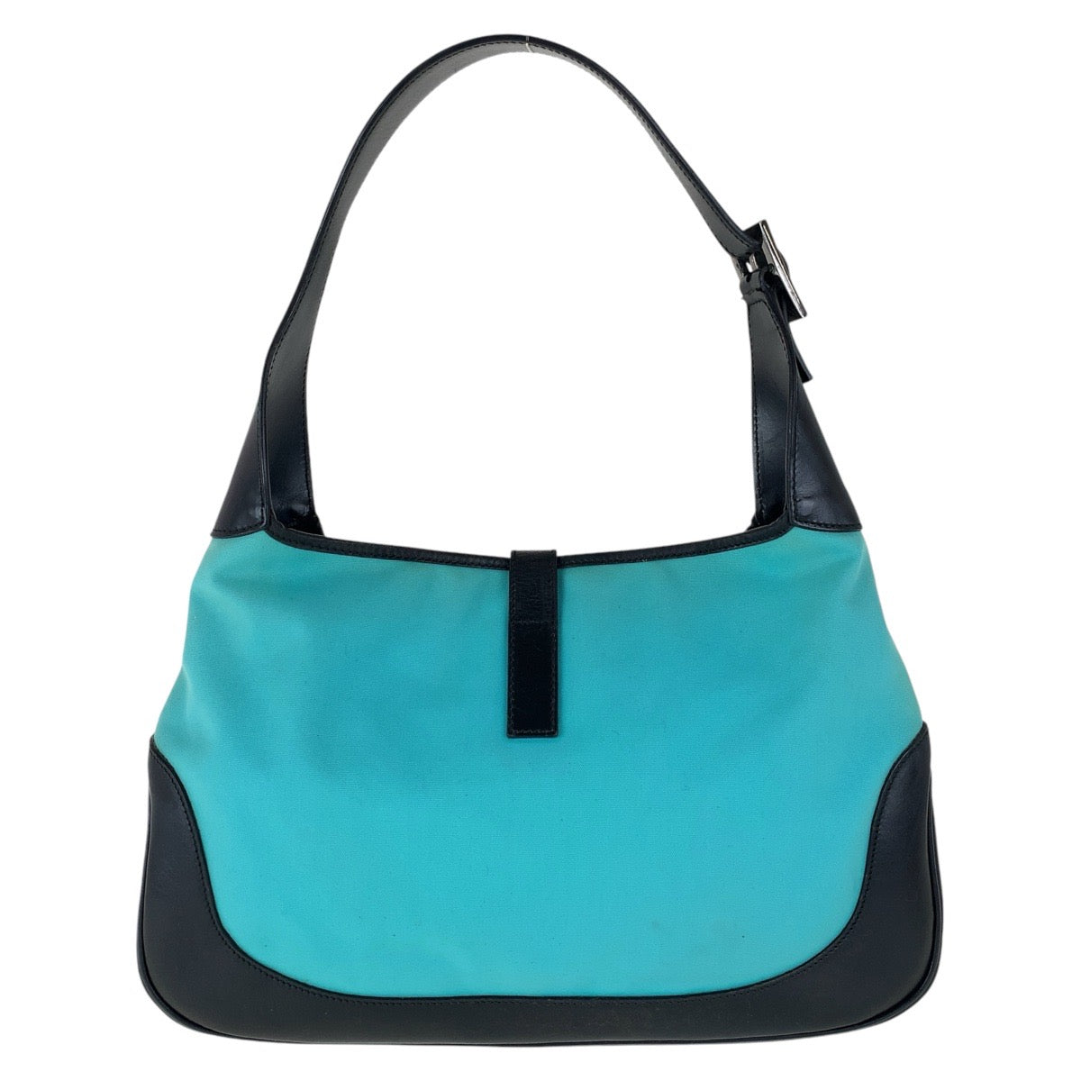 GUCCI Shoulder Bag 001 3306 Canvas, Leather Mint Green Black SilverMetal Jackie Hobo Women