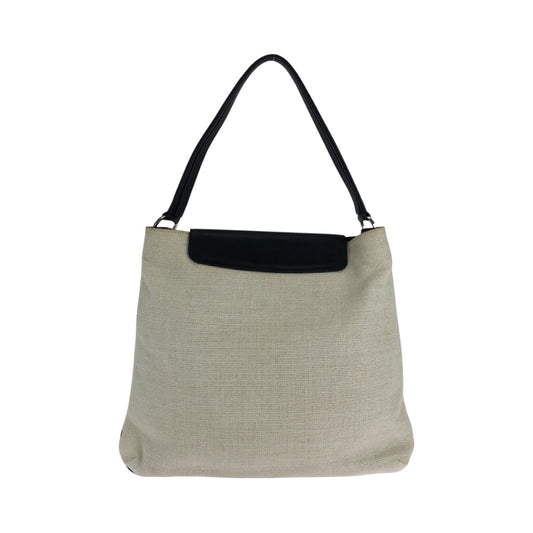 GUCCI Shoulder Bag 001 4014 001013 cotton Ivory Black SilverMetal Hobo One Shoulder Bag Women