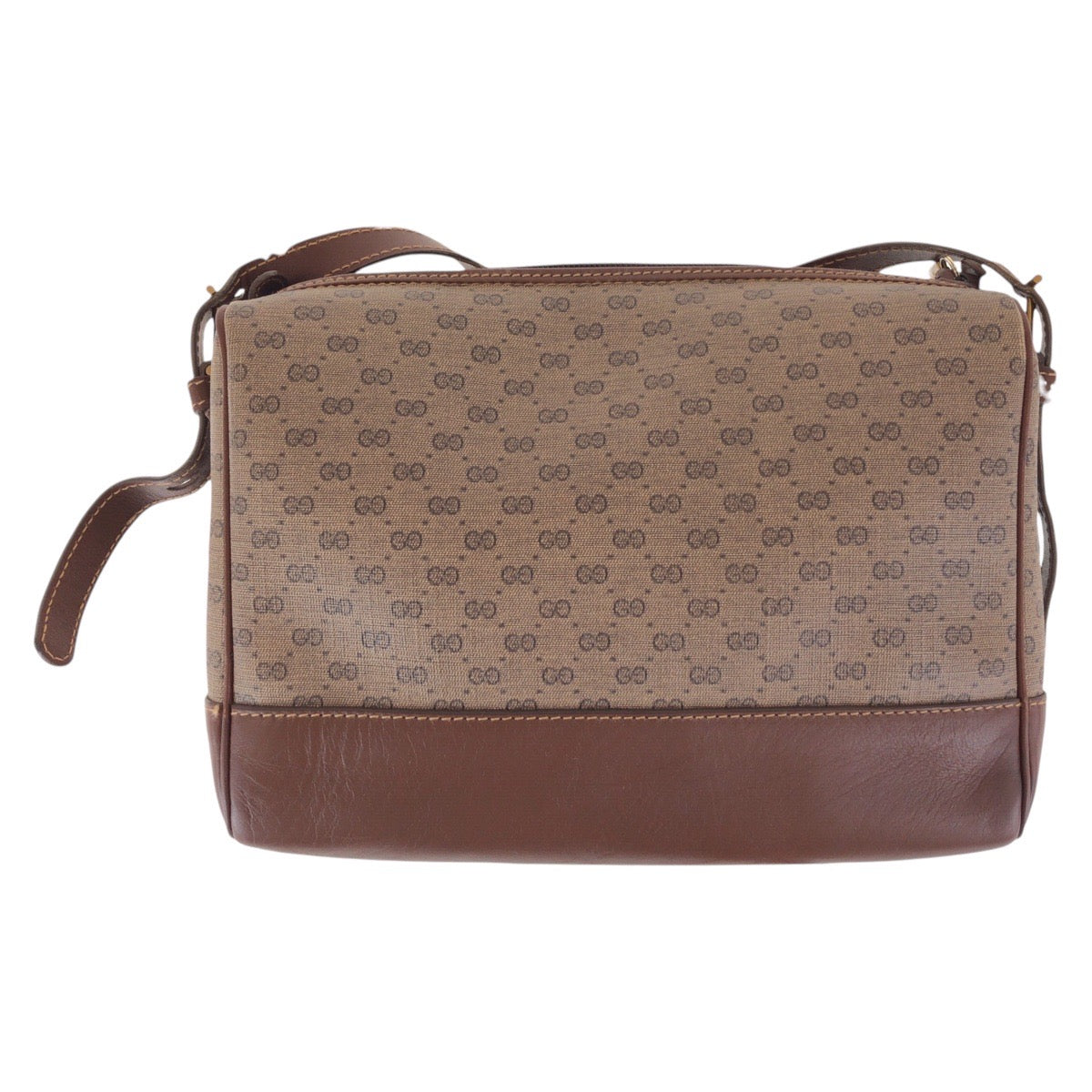 GUCCI Shoulder Bag 007 261 1148 GG Supreme canvas, leather Brown Gold Metal Shoulder Bag pochette Old Gucci Micro GG Women