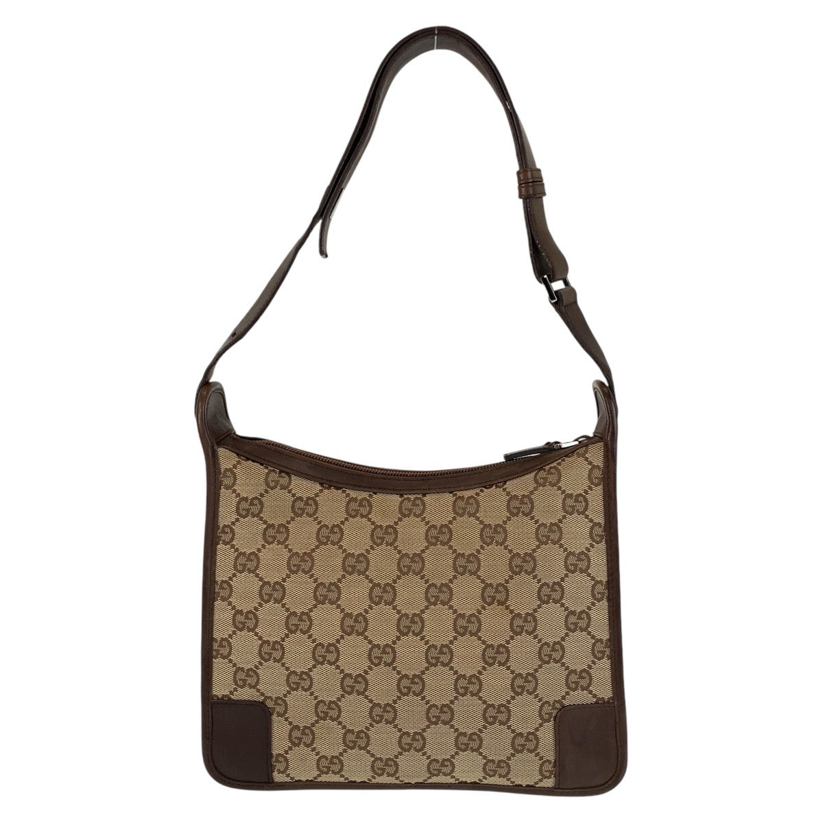 GUCCI Shoulder Bag 001 4206 GG canvas, leather Beige brown Women