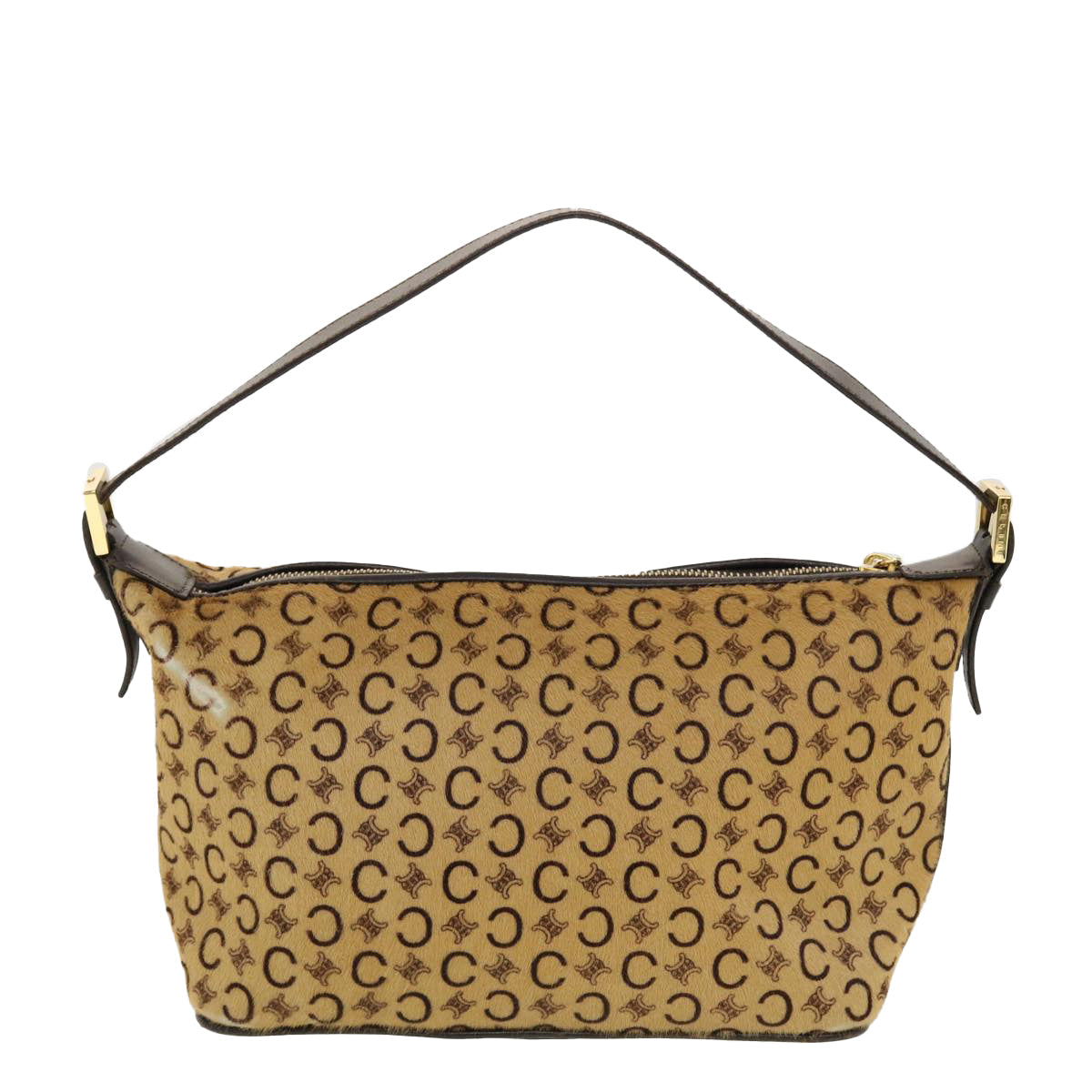 Luxury CELINE C Macadam Canvas Pouch Beige CE00/12 41262