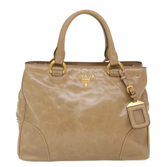 Prada Shoulder Bag Leather 2way Brown