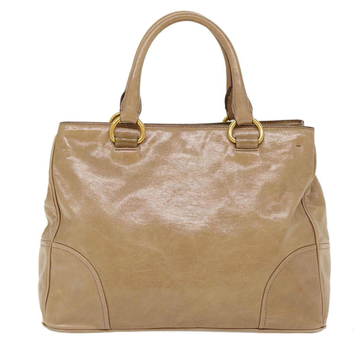 Prada Shoulder Bag Leather 2way Brown