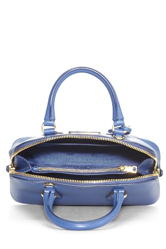 Prada, Blue Saffiano Promenade Mini, Blue Luxury Handbag