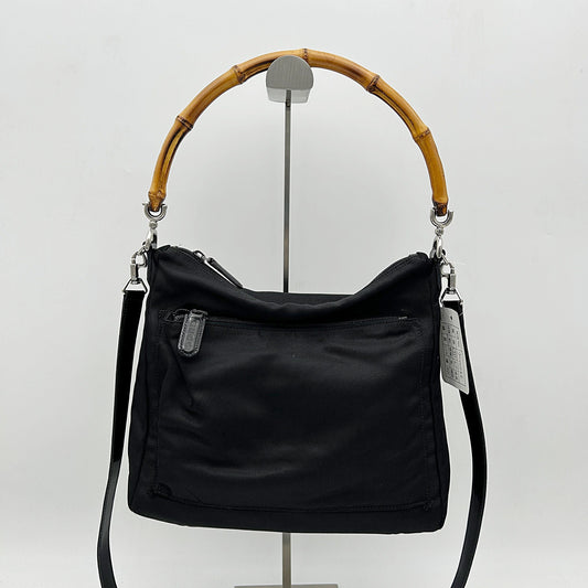 Gucci Bamboo Nylon One Shoulder Bag gu4410kk