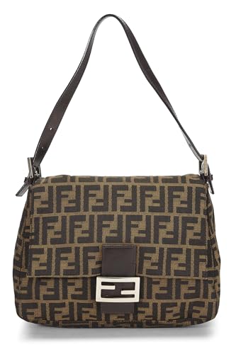 Fendi, Brown Zucca Canvas Mama, Brown