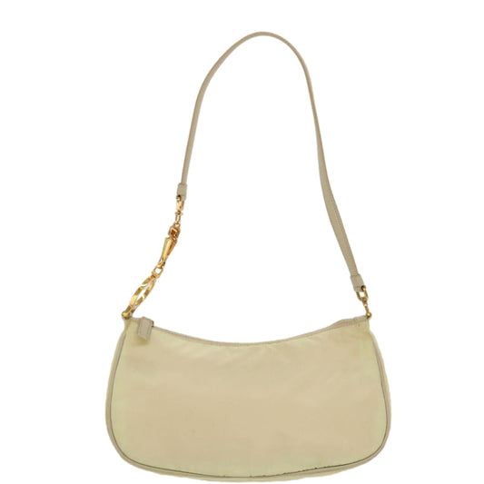 Prada Shoulder Bag Nylon Beige