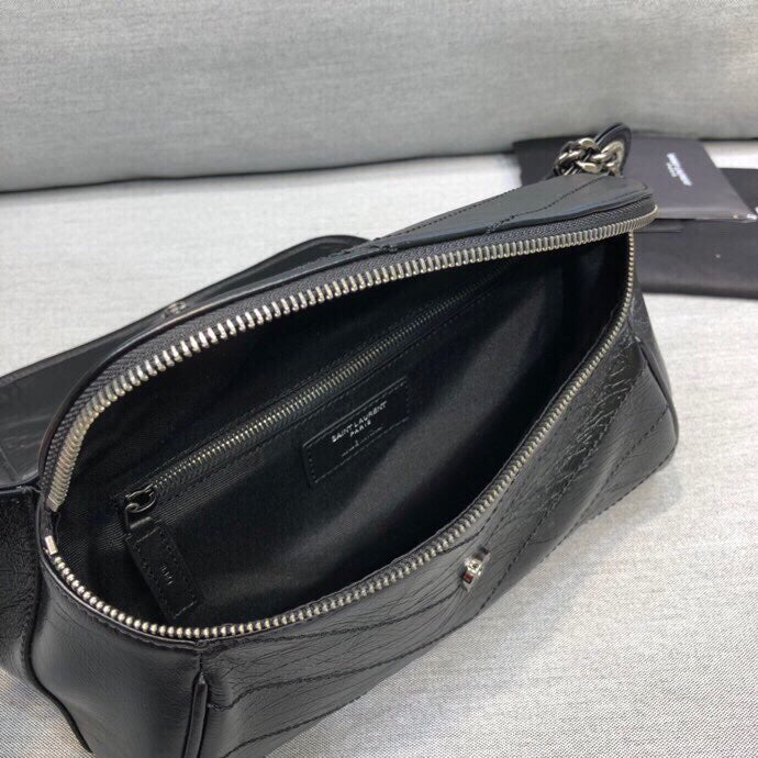 Yves Saint Laurent Niki Medium Crinkled Shoulder Bag