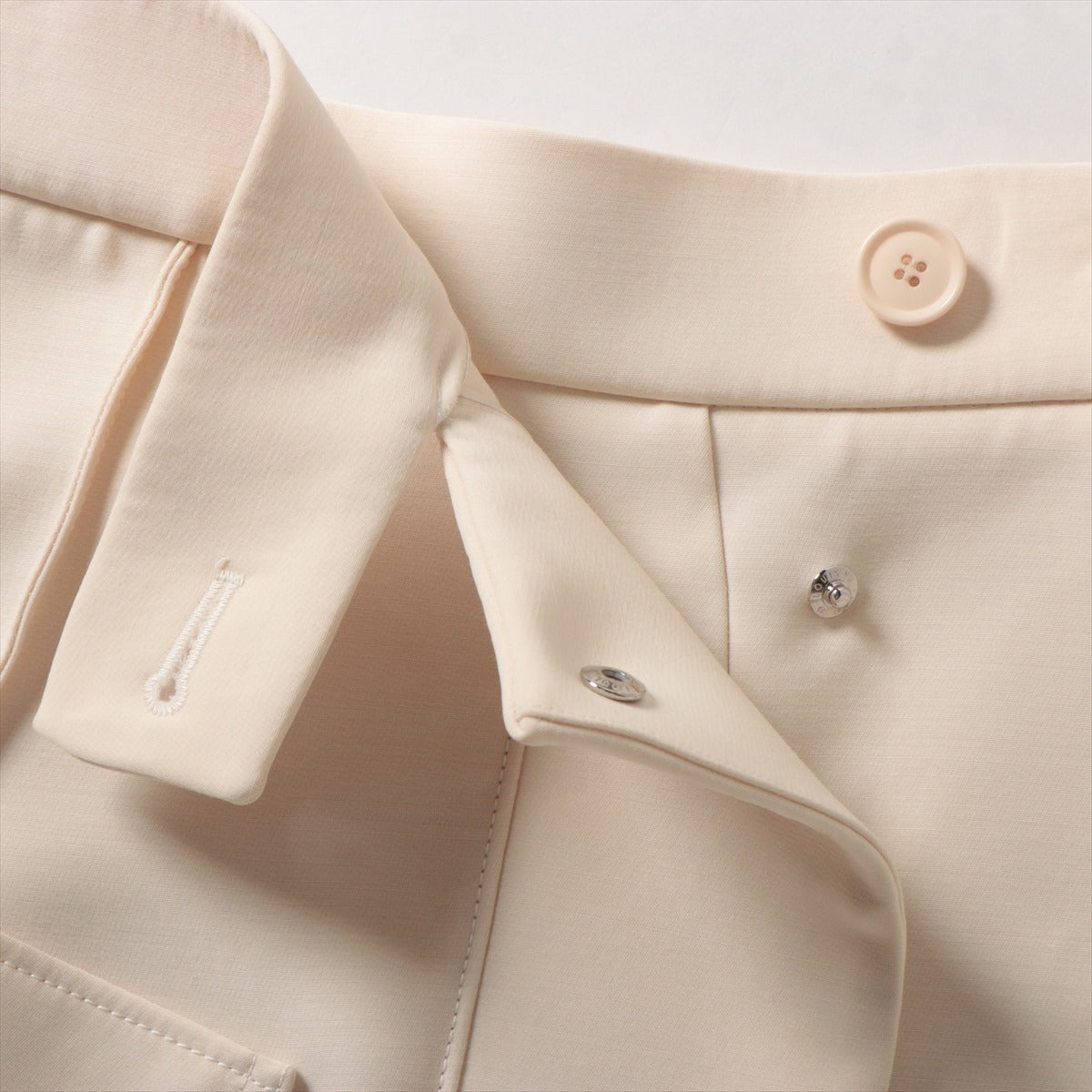 Louis Vuitton 20SS Wool x Silk Shirt 34 Ivory RW201B
