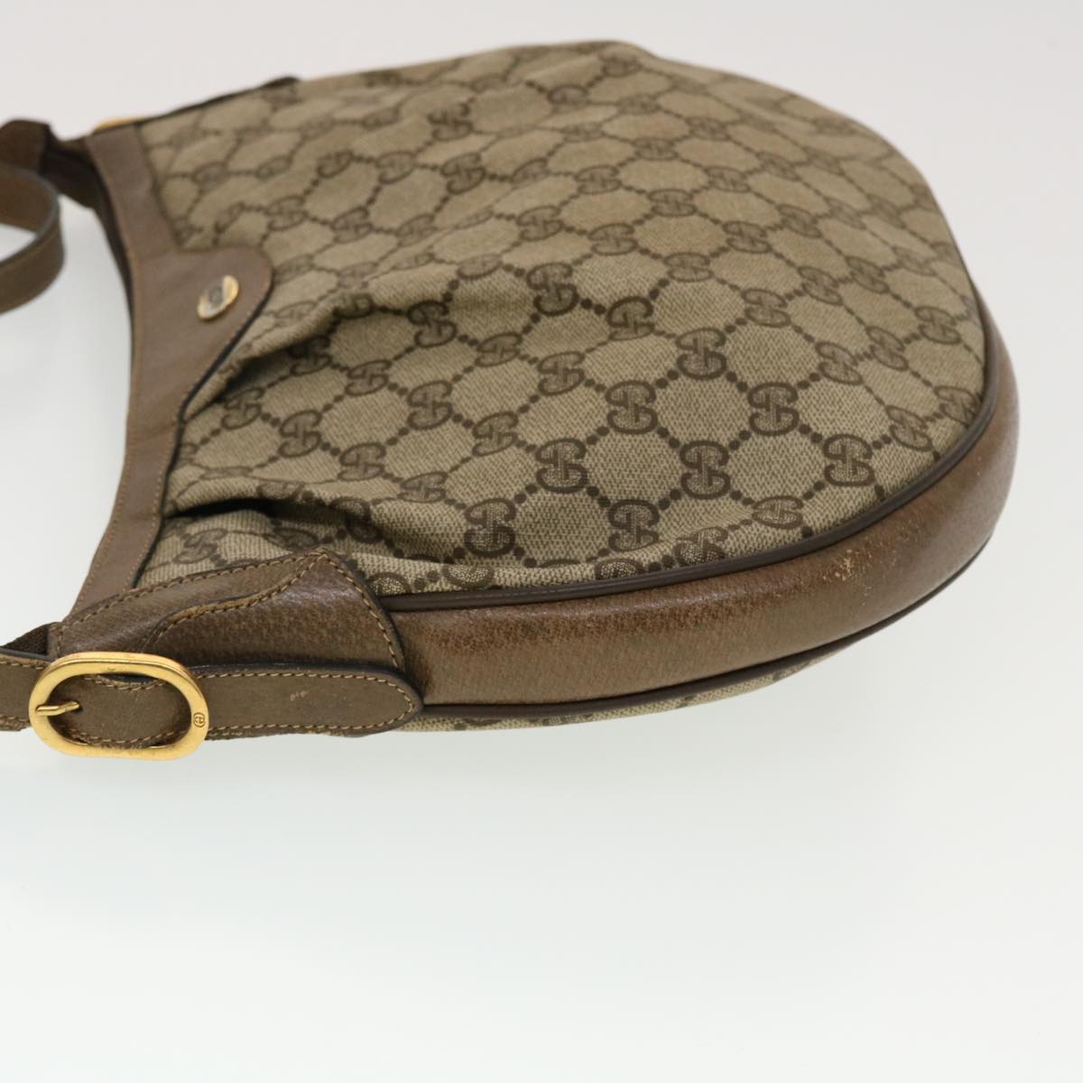 Gucci Leather Canvas Shoulder Bag