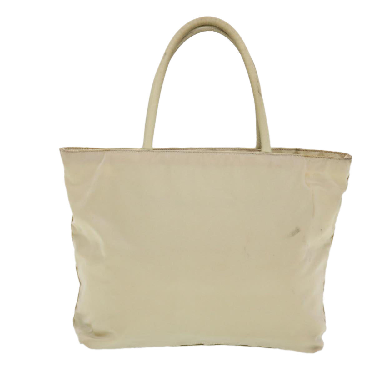 Prada Hand Bag Nylon Beige