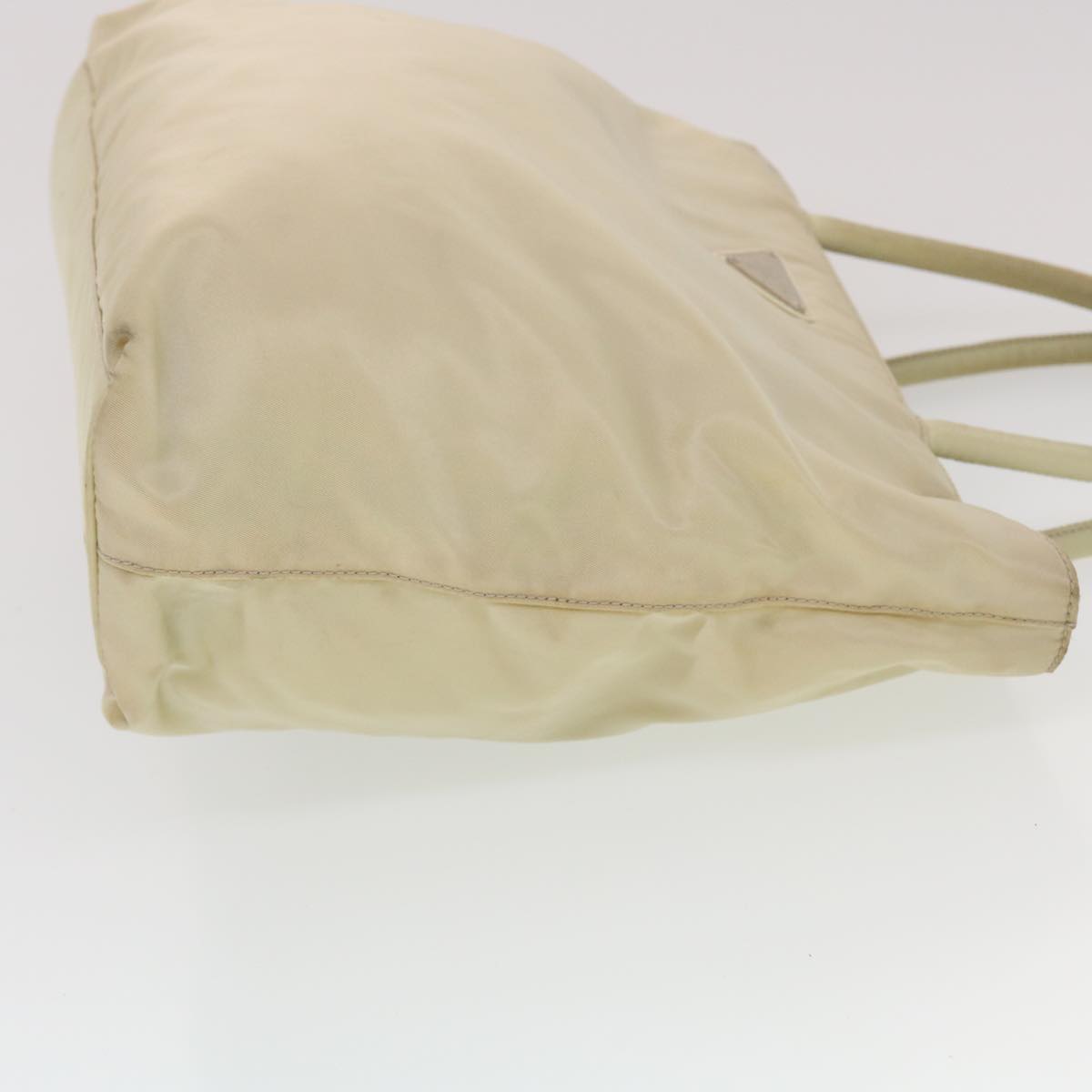 Prada Hand Bag Nylon Beige