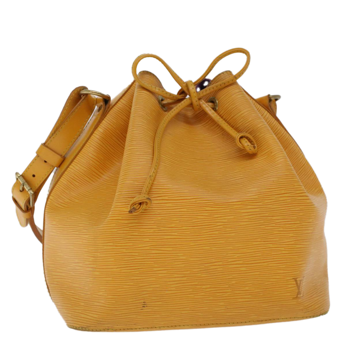 LOUIS VUITTON Epi Petit Noe Shoulder Bag Tassili Yellow M44109 LV 43407