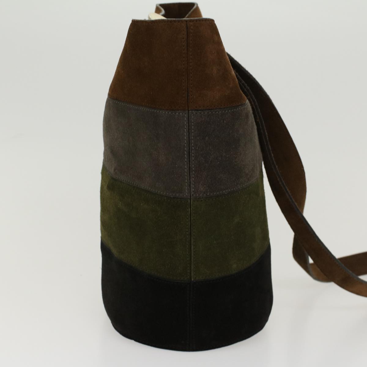 Luxury CELINE Shoulder Bag Suede Brown 43709