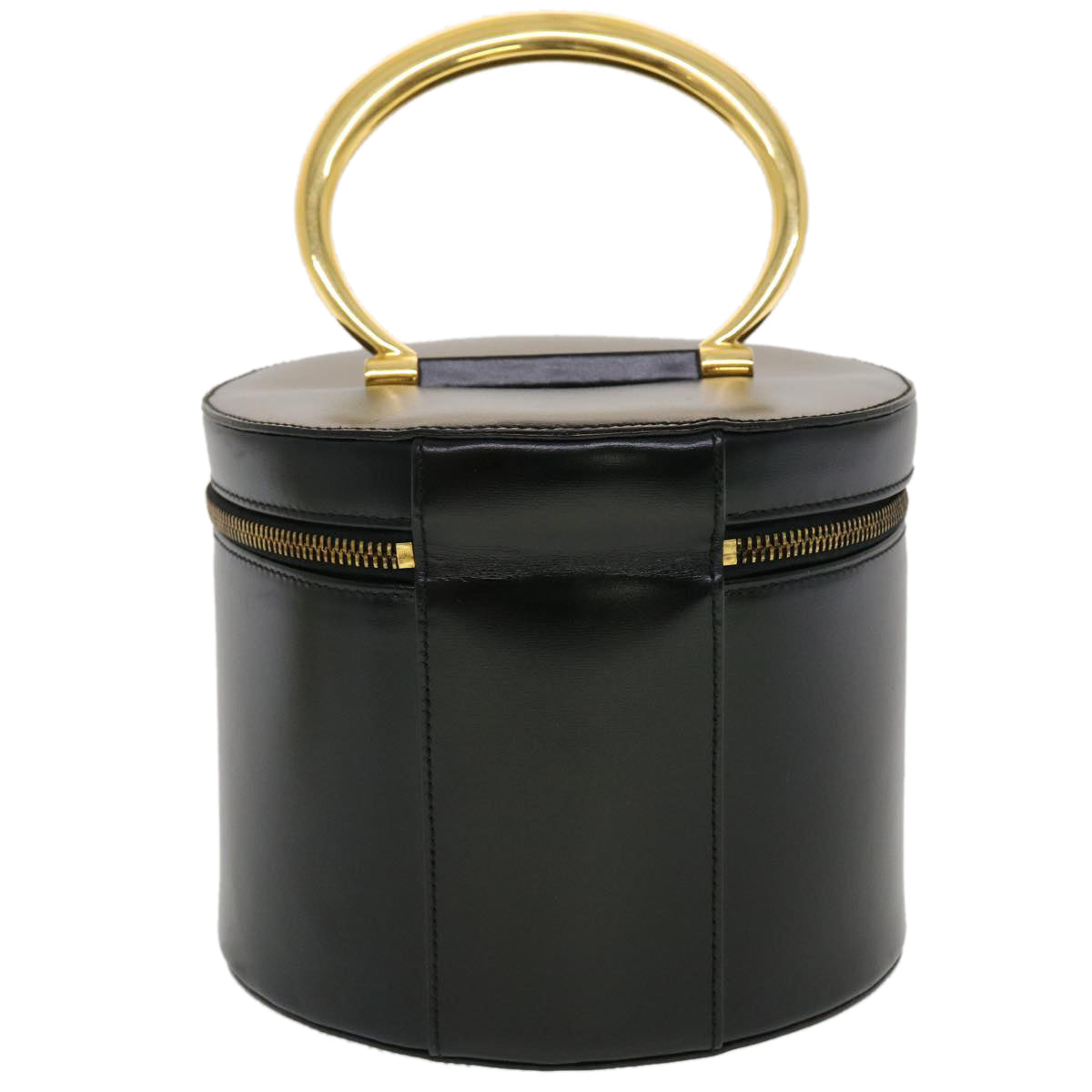 Luxury CELINE Vany Cosmetic Pouch Leather Black 43930