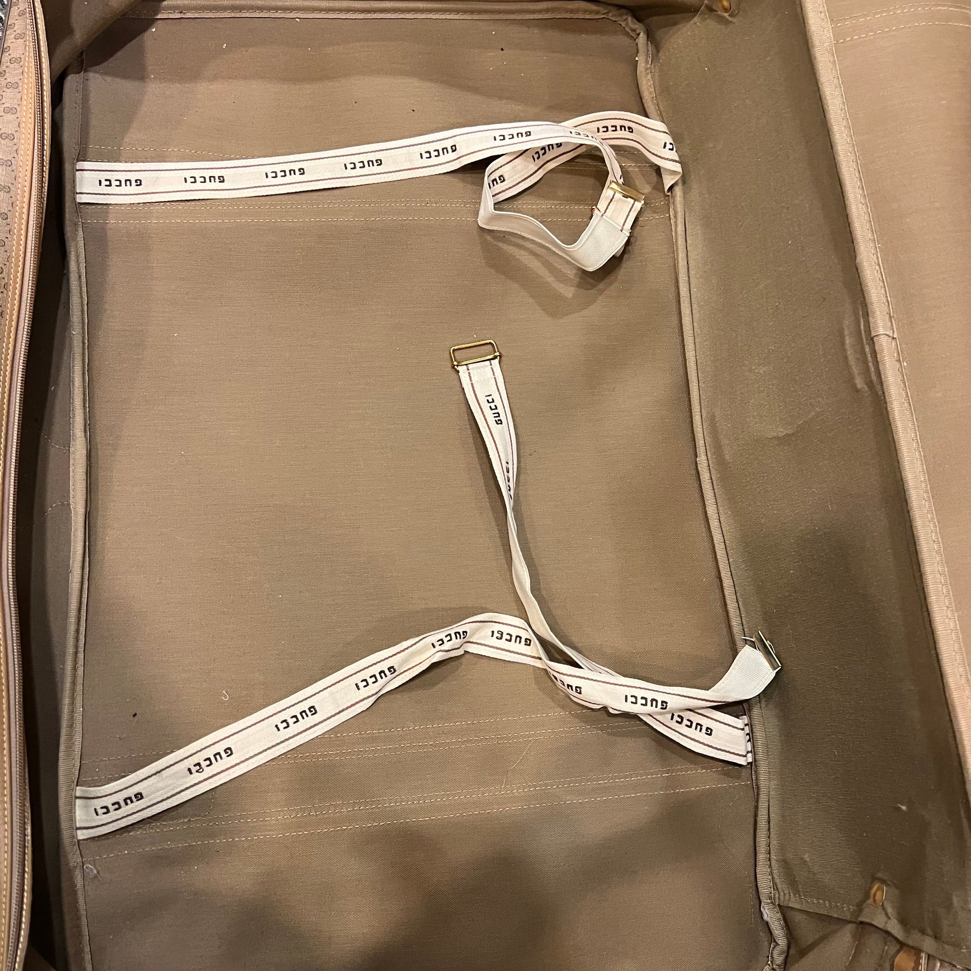 Gucci Leather Canvas Handbag
