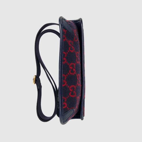 Gucci Monogram Nylon Leather Crossbody
