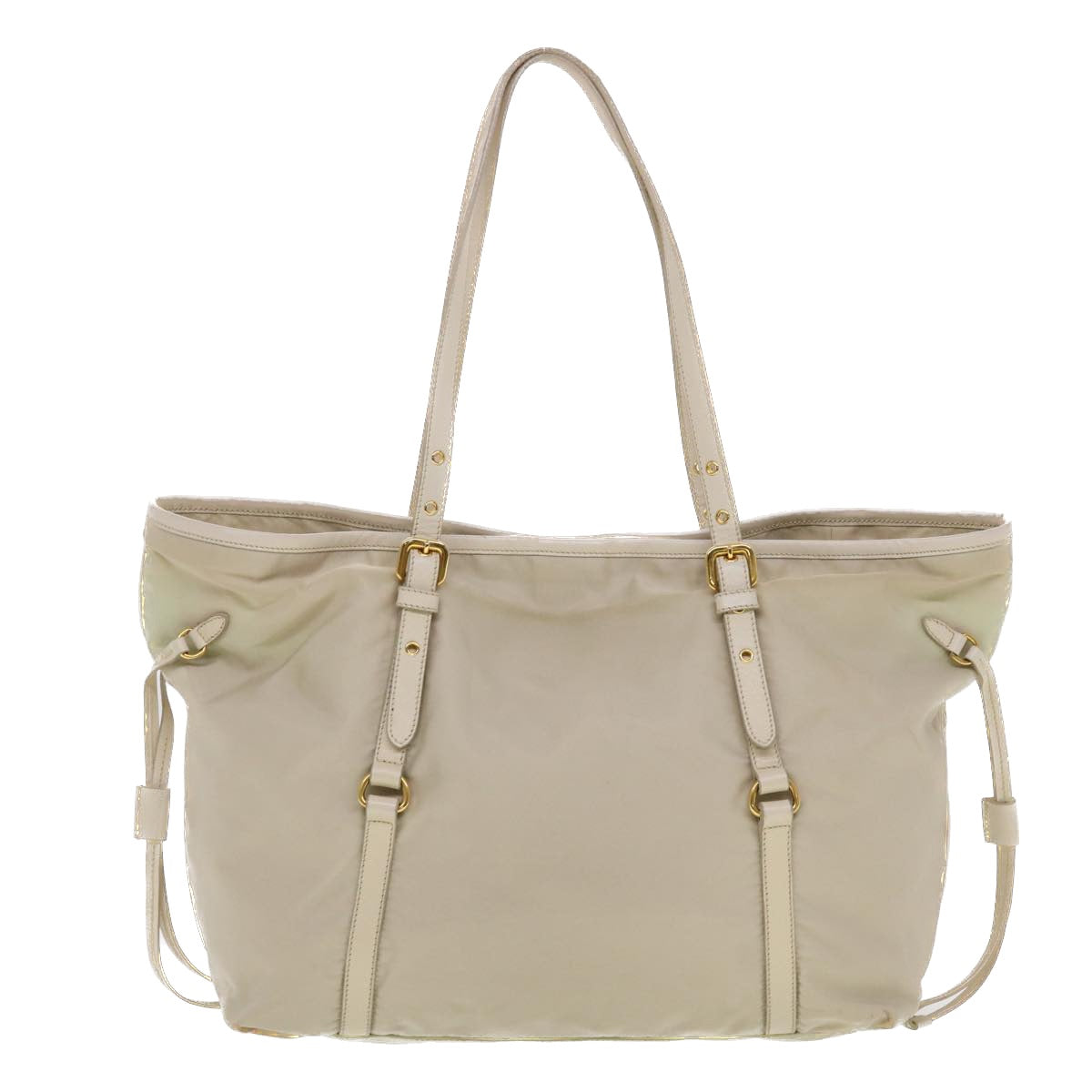 Prada Tote Bag Nylon Beige
