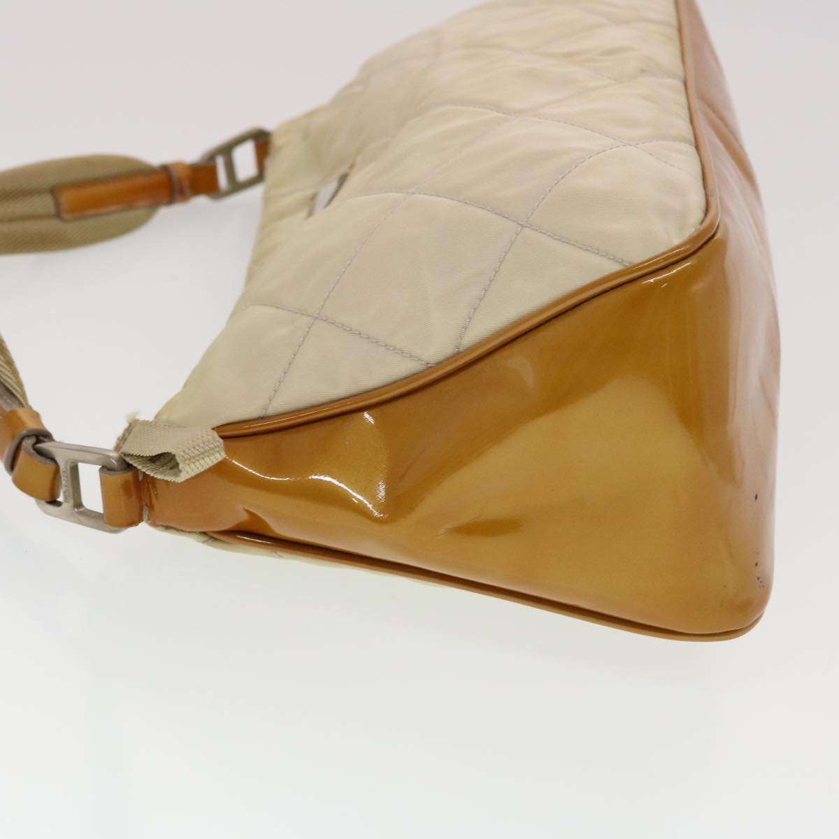 Prada Shoulder Bag Nylon Beige
