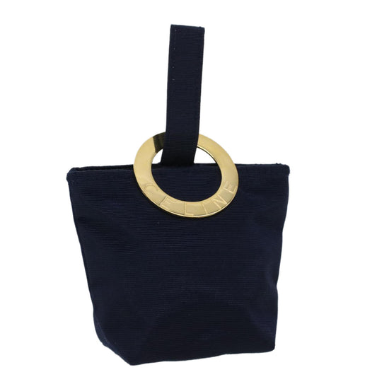 Luxury CELINE Pouch Nylon Navy 44762