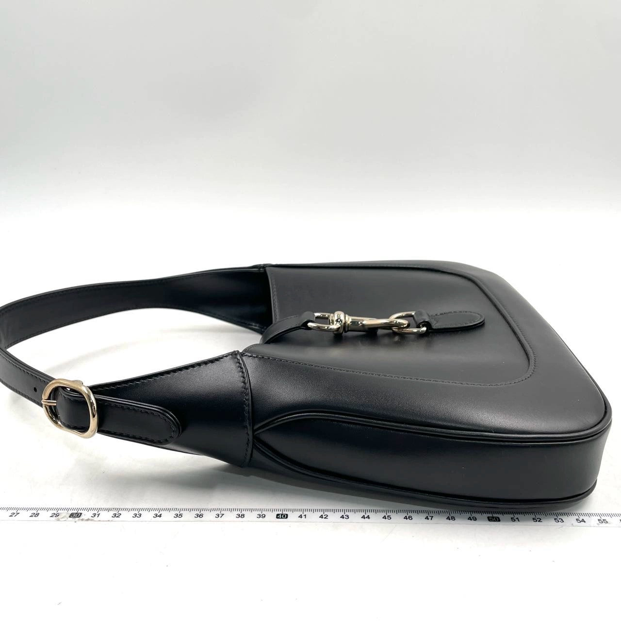 Gucci Jackie 1961 Small Black Leather Shoulder Bag Clasp