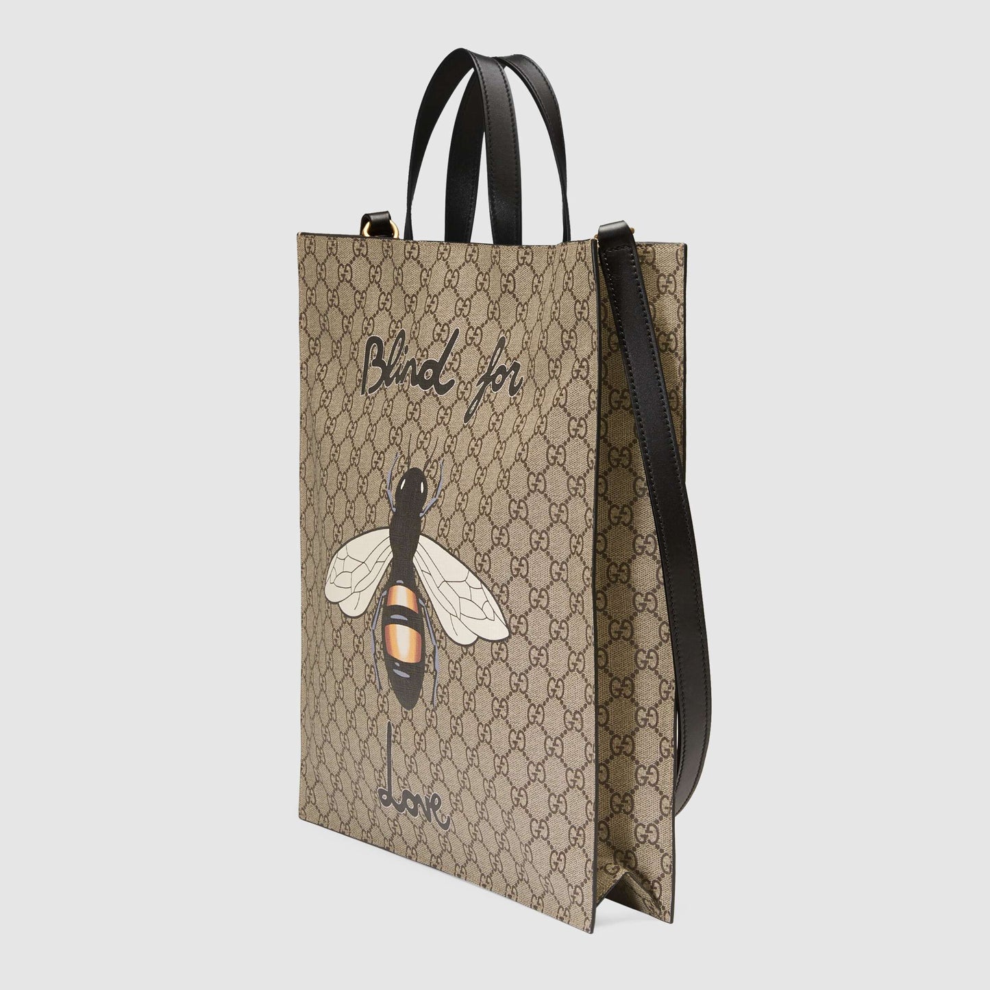 Gucci Monogram Leather Canvas Tote