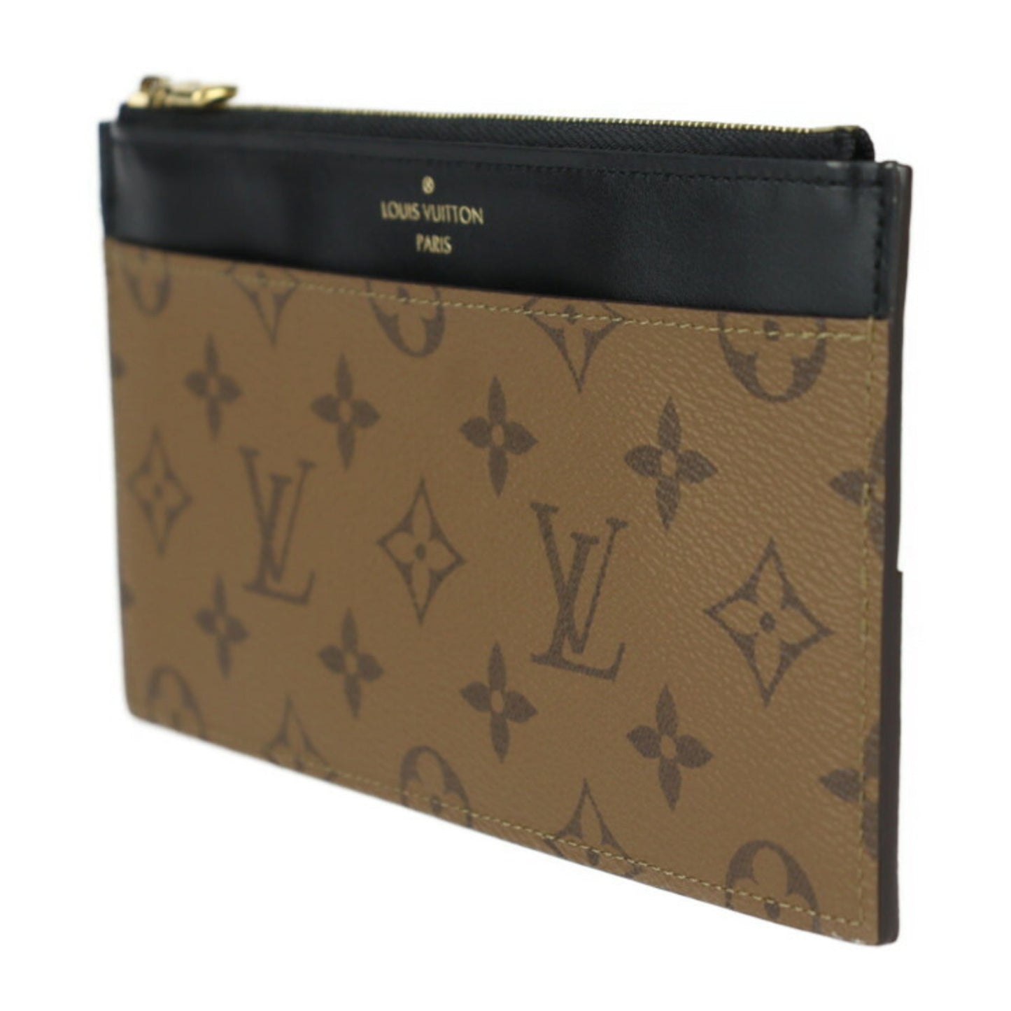 Louis Vuitton Monogram Reverse Leather Long Wallet (Bi-Fold)