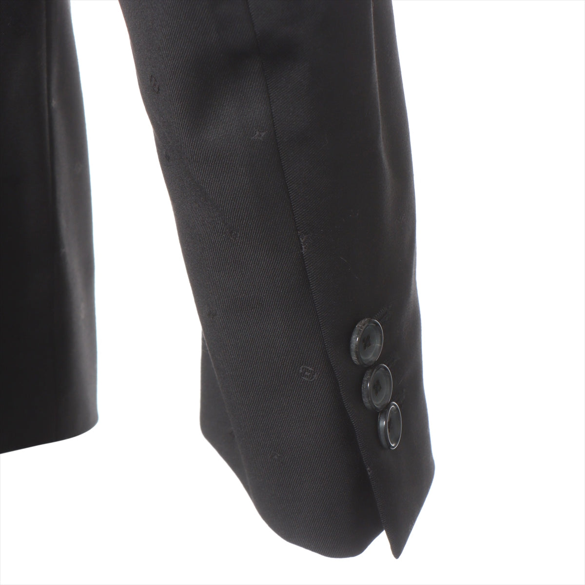 Louis Vuitton 21AW Wool Jacket 44 Mens Black Monogram RM212F