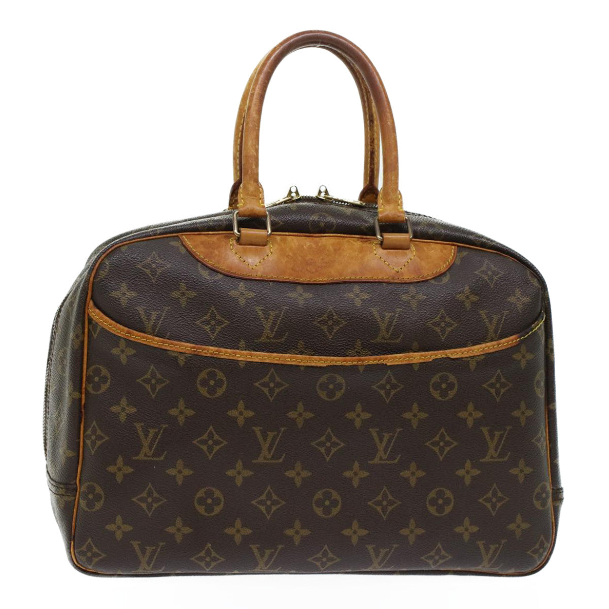 LOUIS VUITTON Monogram Deauville Hand Bag M47270 LV Auth 45212