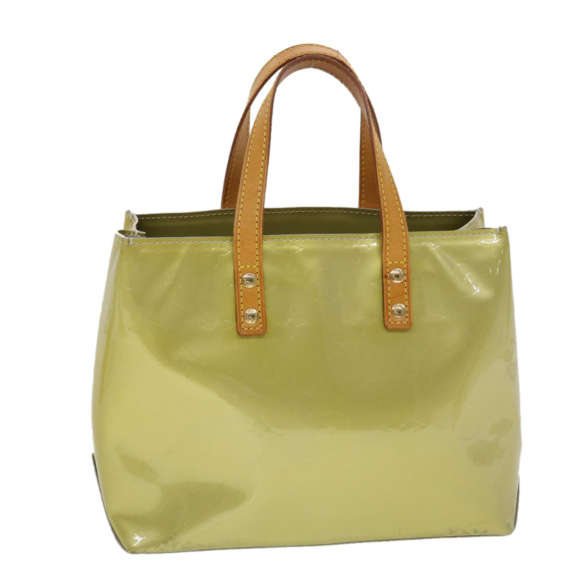 LOUIS VUITTON Monogram Vernis Reade PM Hand Bag Gris M91145 LV Auth 45332