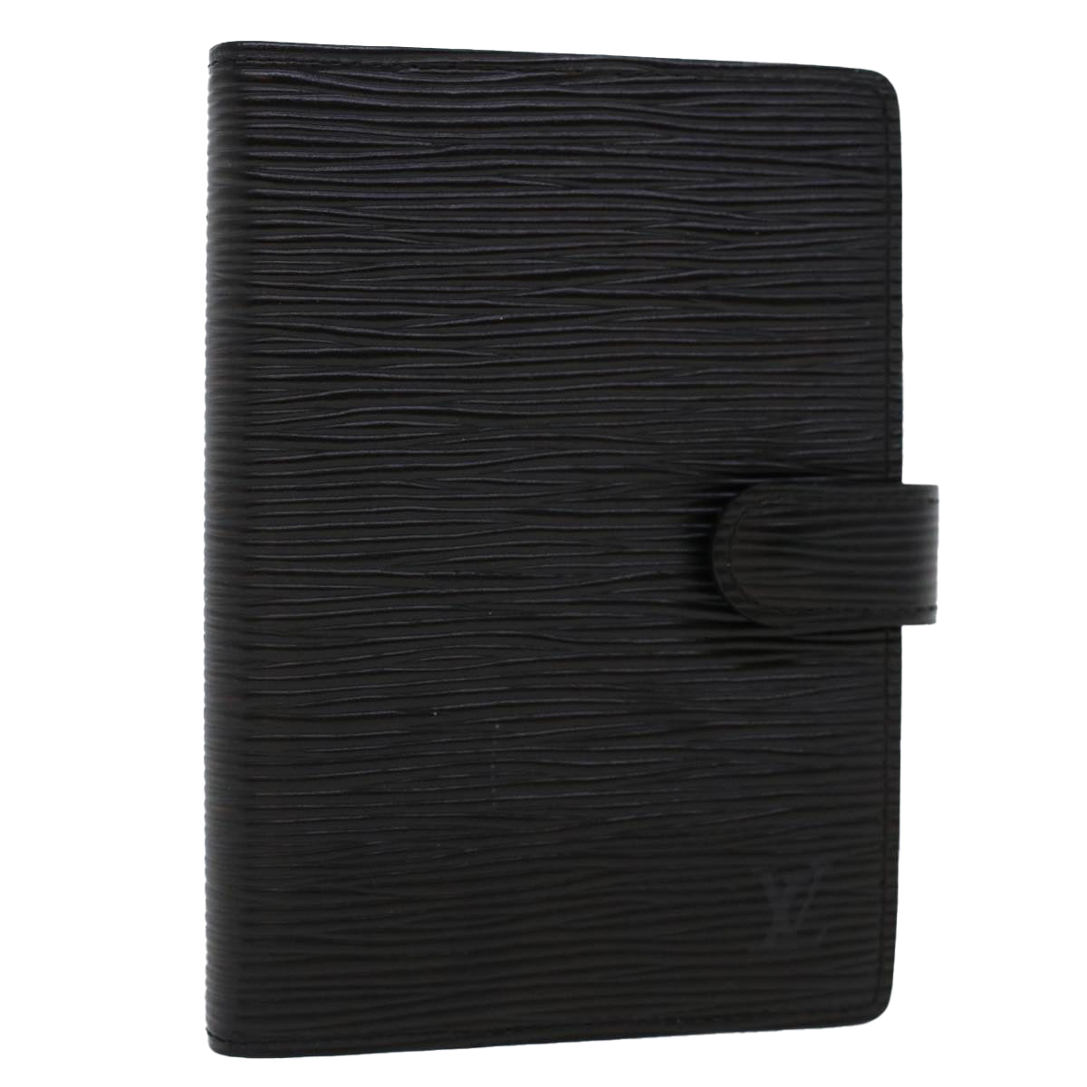 LOUIS VUITTON Epi Agenda PM Day Planner Cover Black R20052 LV Auth 45741