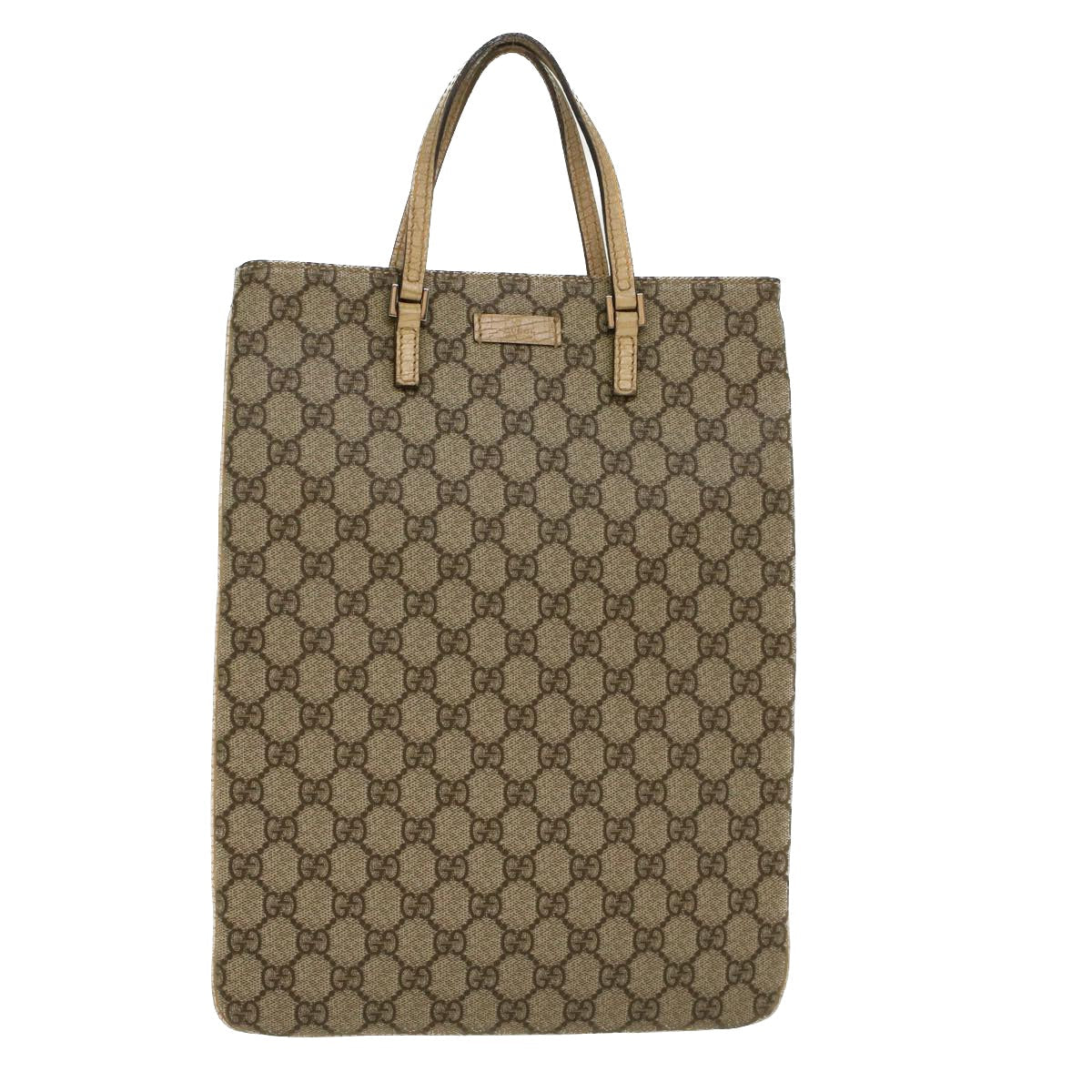 Gucci Leather Canvas Handbag