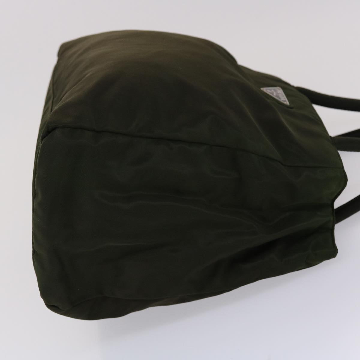 PRADA Hand Bag Nylon Khaki Auth