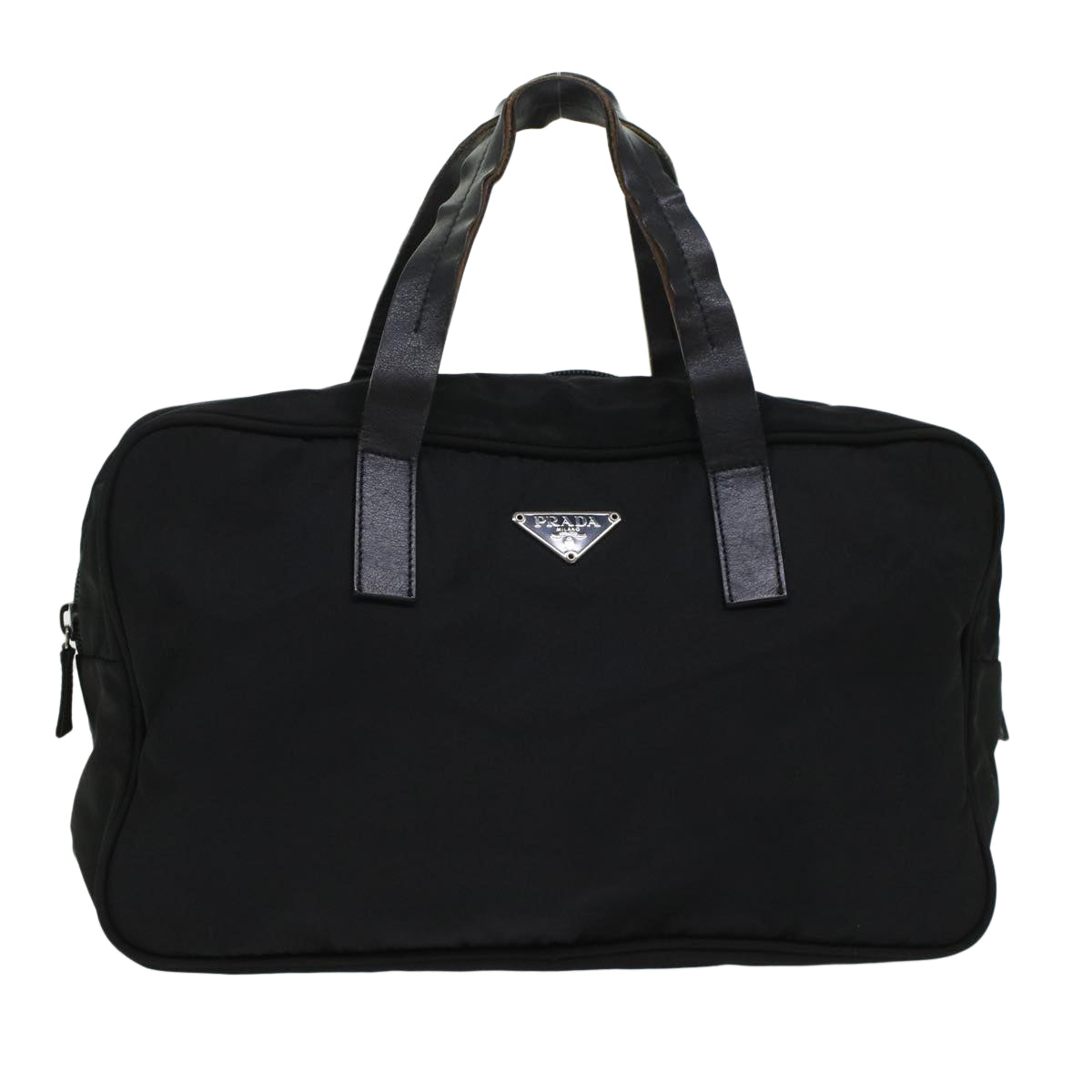 Prada Hand Bag Nylon Black