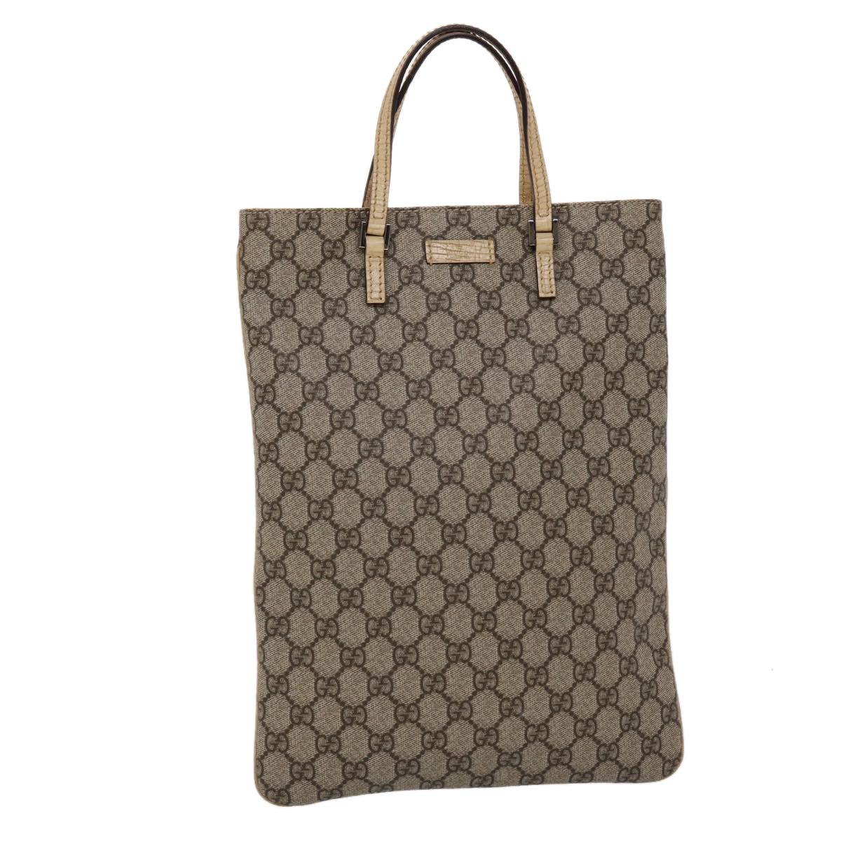 Gucci Leather Canvas Handbag