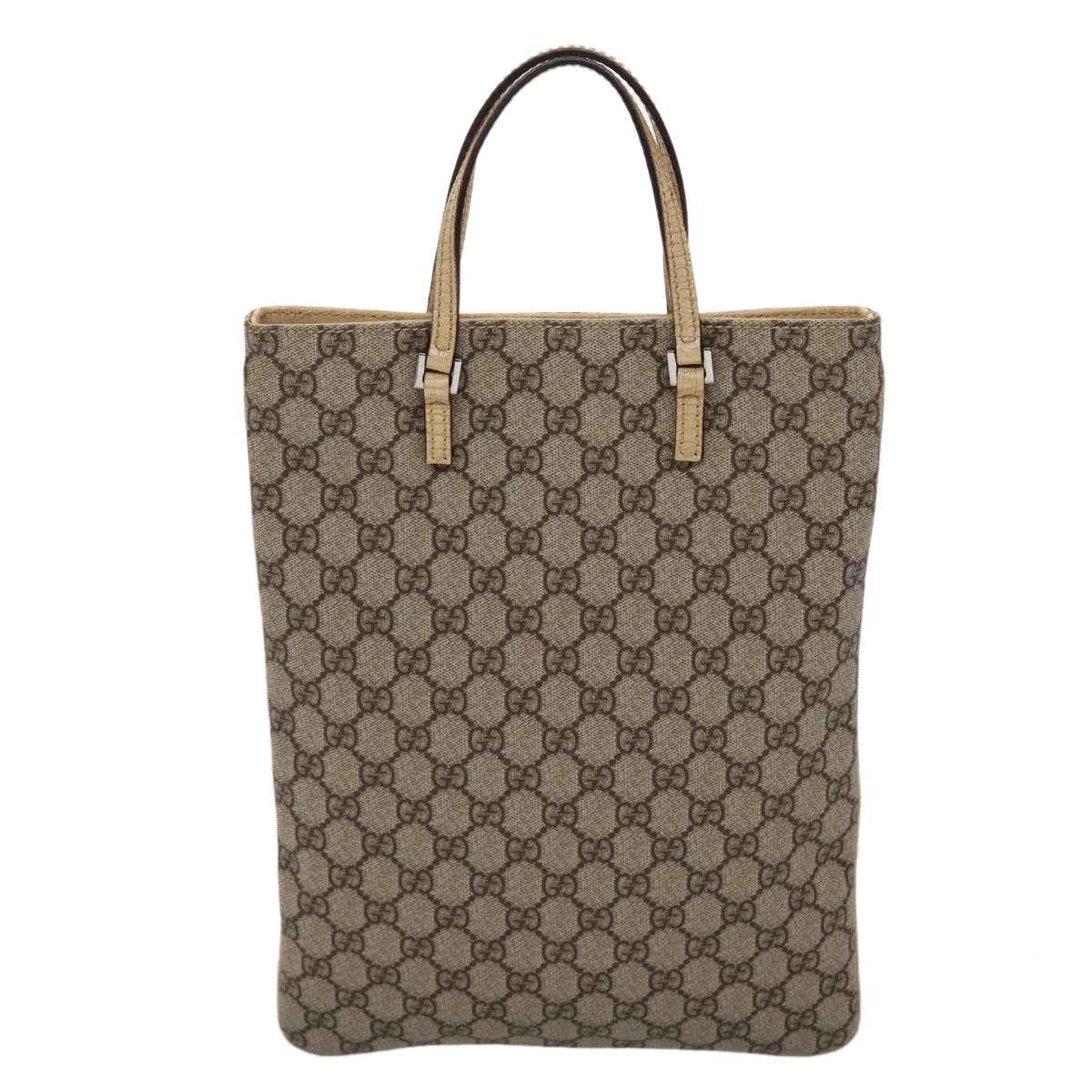 Gucci Leather Canvas Handbag