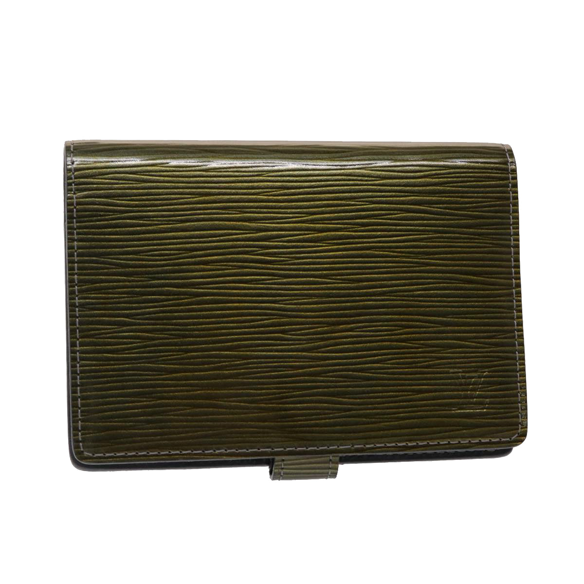 LOUIS VUITTON Cyber Epi Agenda PM Day Planner Cover Green M99080 LV Auth 46874