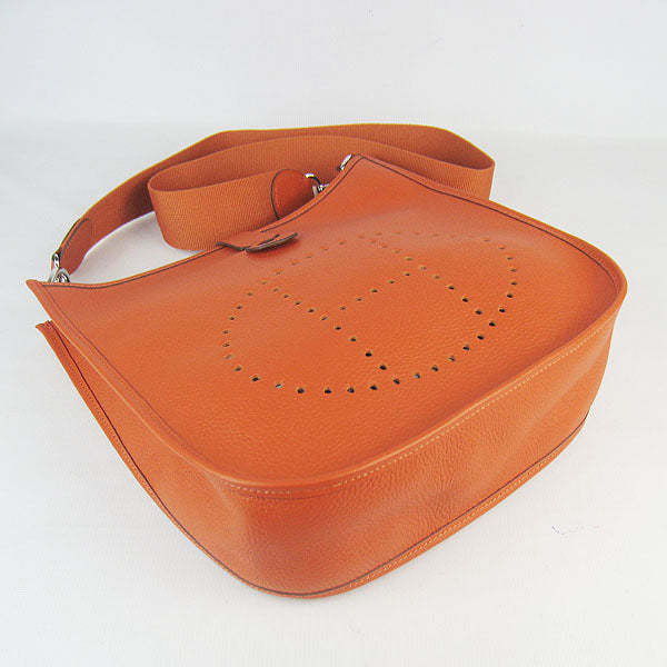 Luxury Hermes Evelyne I handbag orange